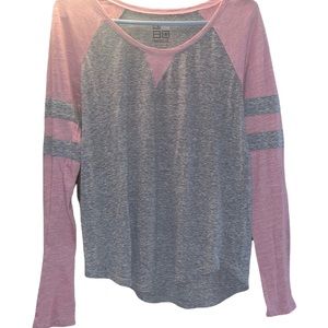 Grey + Pink Nollie long sleeve.